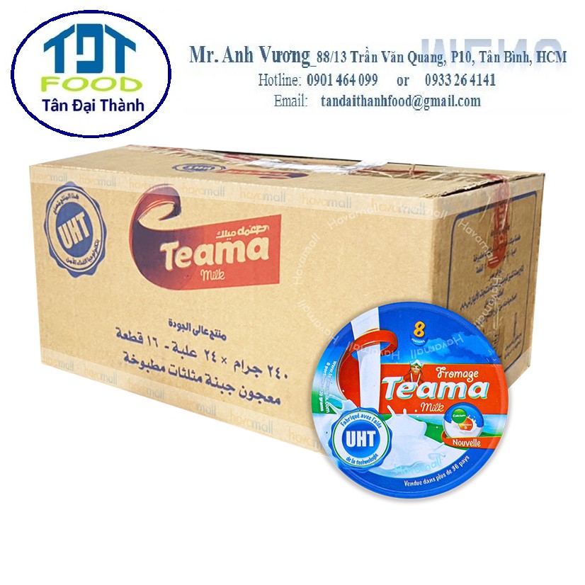 Phô Mai Teama 8 Miếng 120gr/hộp
