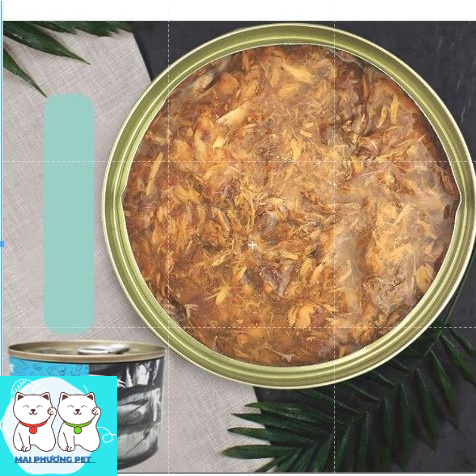 Pate Lon lớn 170gr tiết kiệm - Orgo Pate cho mèo - Thịt cá ngừ Thức ăn ướt dạng mảnh đóng hộp cho mèo