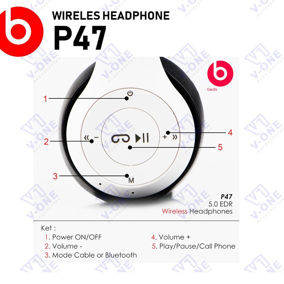 Được rồi.Tai Nghe Bluetooth Không Dây Dr. Dre P47 Thêm bass