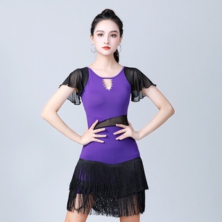Đầm khiêu vũ bơ đầm khiêu vũ latin thun lạnh vl449n