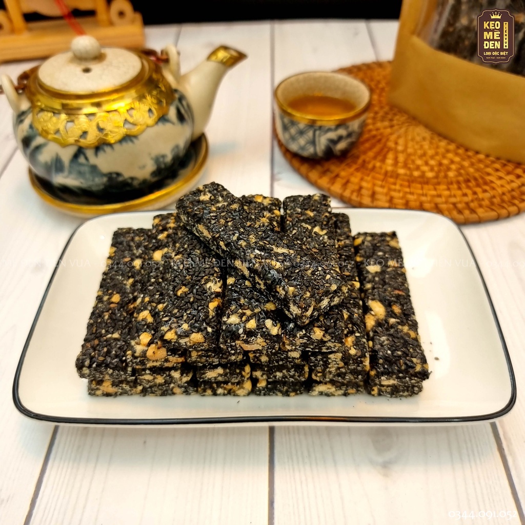 KẸO MÈ ĐEN TIẾN VUA 💥𝑭𝒓𝒆𝒆𝑺𝒉𝒊𝒑 💥- Đặc sản làng nghề Nam Định - Loại đặc biệt- 420g ( dành cho mua 3 gói trở lên)