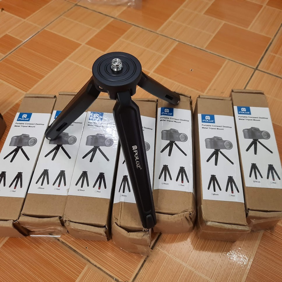 Tripod PULUZ mini bằng kim loại dùng cho điện thoại, máy ảnh, gimble chống rung