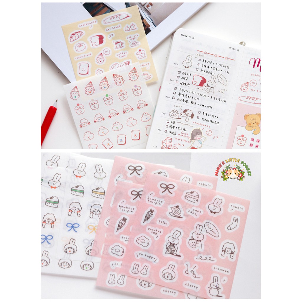 STICKER 6 TẤM LIFE NAP | MST264