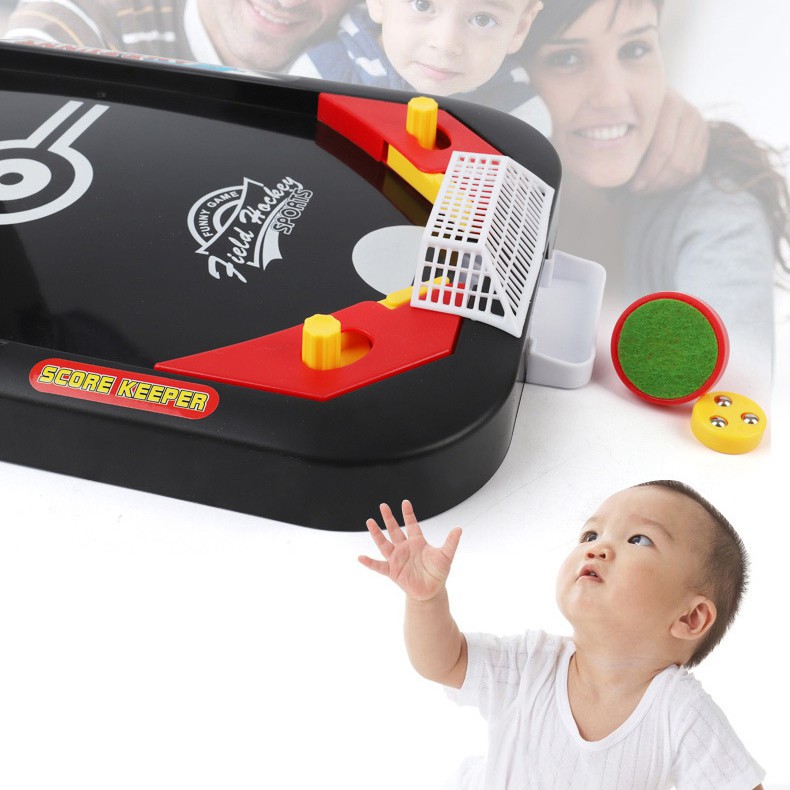 Trò chơi đối kháng 2 chế độ chơi bóng trên băng Air Hockey thể thao cho bé yêu