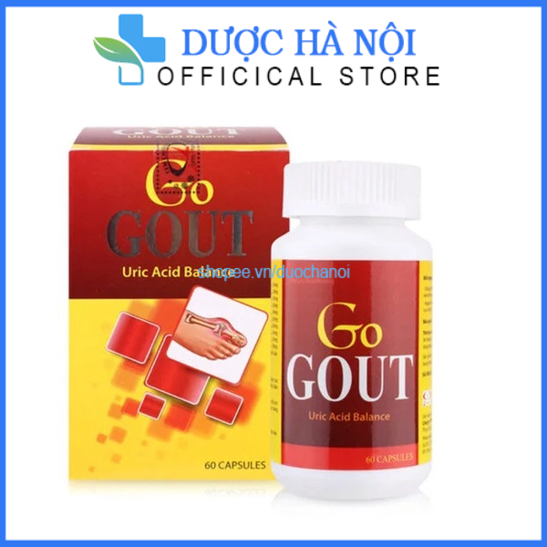 Viên uống GO GOUT – giúp giảm sưng, đau nhức khớp ngón chân, bàn chân do gout hộp 60 viên.