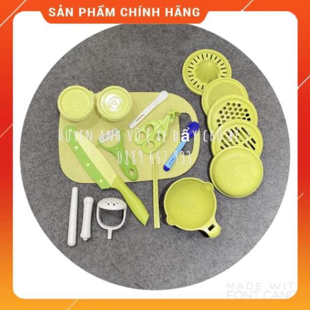 Chính hãng  . Bộ Dao thớt ăn dặm cho bé , nồi nấu cháo chậm , máy xay hấp chế biến ăn dặm cho bé [Freship 10k]