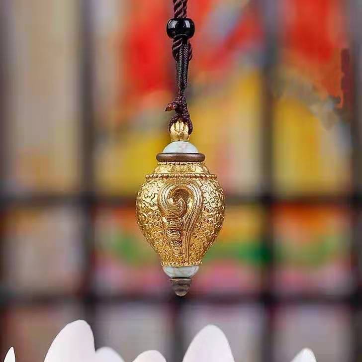 [PHÁP BẢO MINH CHÂU] Ốc biển đeo cổ đồng