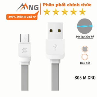 Cáp sạc nhanh S05 Rockspace Micro dành samsung và các điện thoại android - Hàng chính hãng bảo hành 12 tháng