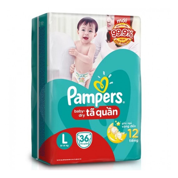 (thêm miếng)Tã Quần Pampers Bịch Tiết Kiệm Đủ Size M40/L36/XL32/XXL28