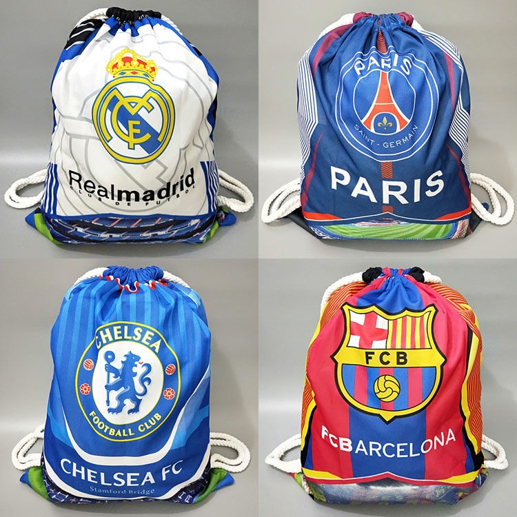 Liverpool Real Madrid Barcelona AC Milan Chelsea Juve C romesi Inter Milan túi đựng giày đá bóng❥túi cối đi biển/balo dây rút nam/balo đựng giày đá bóng/túi đựng giày dây rút