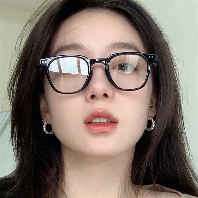 Mắt Kính Gọng Vuông Chống Tia Sáng Xanh Thời Trang Cho Nữ