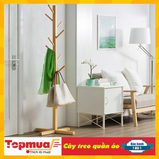 Mắc treo quần áo gỗ hình cây 1m65