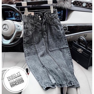 CHÂN VÁY JEANS DÁNG DÀI CHO NỮ