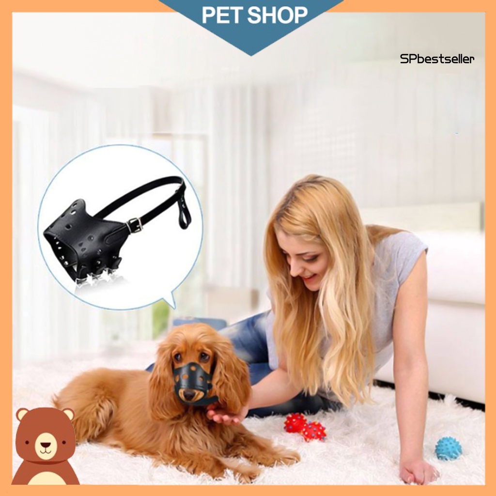 Rọ mõm chó bằng da giả có thể điều chỉnh