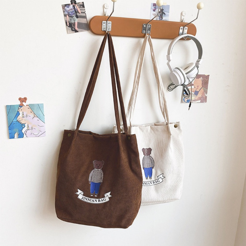 Túi Xách Tay Nữ Khoác Vai Bằng Vải Nhung Kẻ Thời Trang