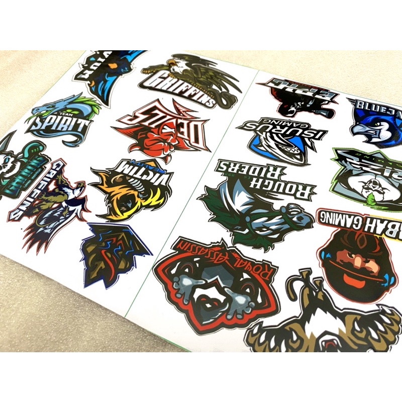 Mẫu 42 Quái vật - Tem sticker decal dán hình quái vật monster game cho xe máy điện thoại laptop mũ bảo hiểm Đèn xe việt