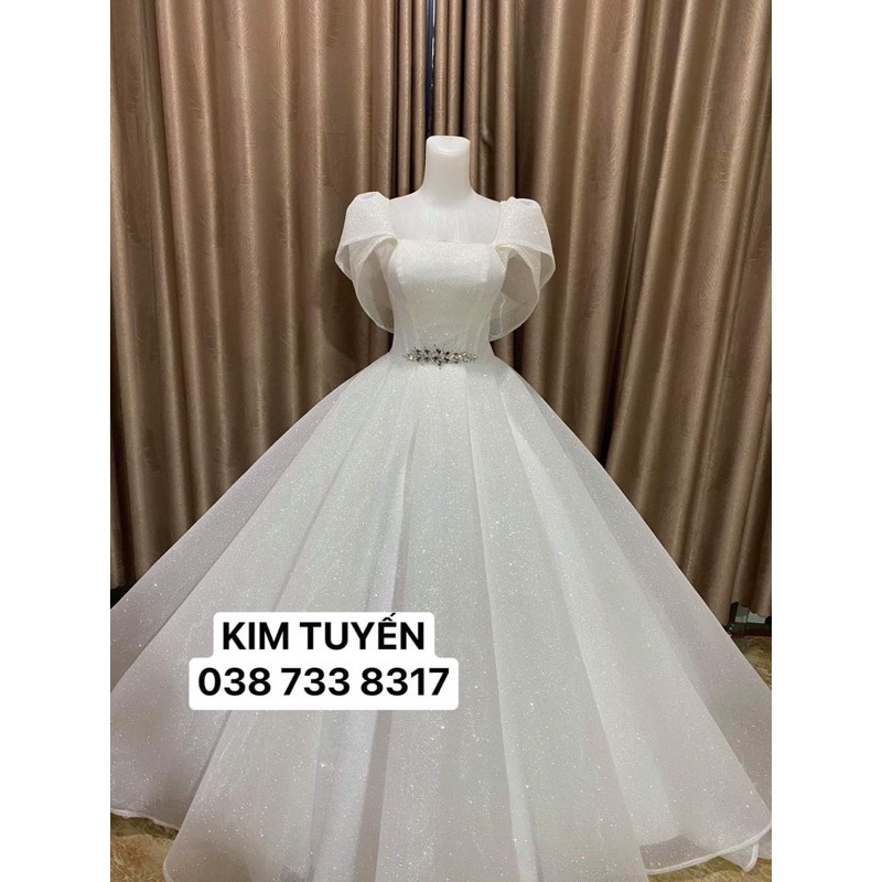 Váy cưới cao cấp màu  trắng