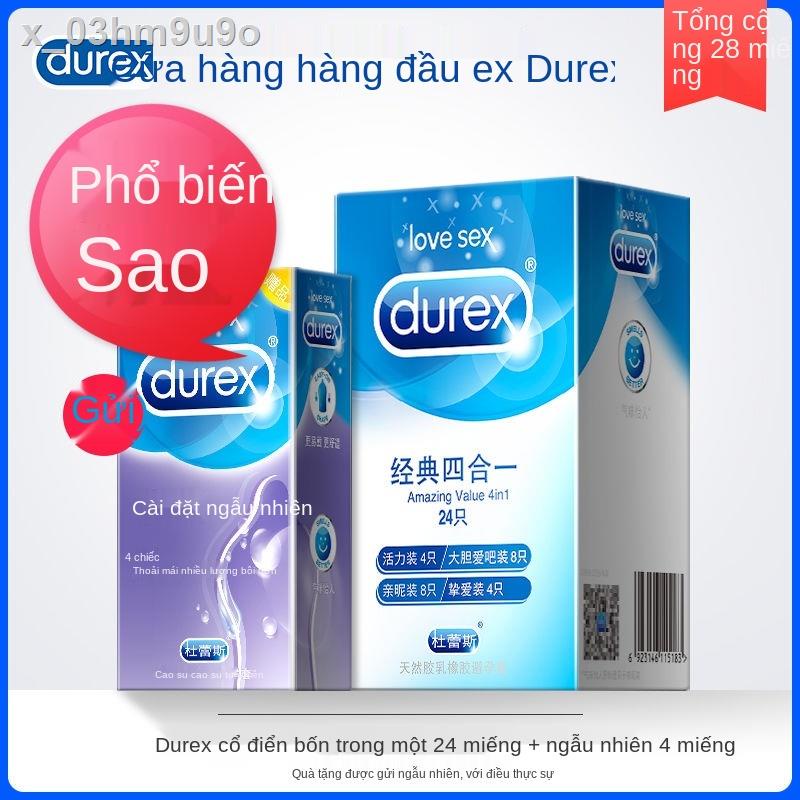 ✖⊕Bao cao su Durex nam siêu mỏng bao cao su nữ kéo dài thời gian trì hoãn bộ sản phẩm người lớn cuộc sống vui vẻ của các