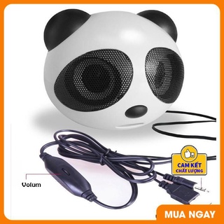 Loa vi tính,Loa máy tính hình gấu trúc để bàn mini cao cấp âm thanh chuẩn strereo