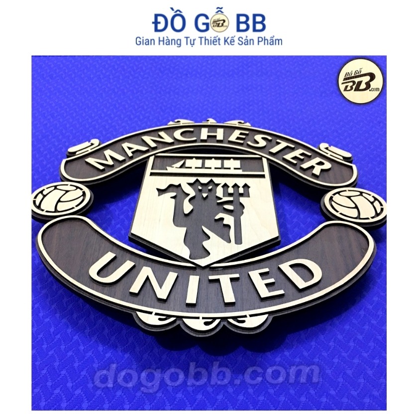 Logo Bóng Đá Logo Mu Manchester United Decor Bằng Gỗ Bền Rẻ Đẹp - Đồ Gỗ BB