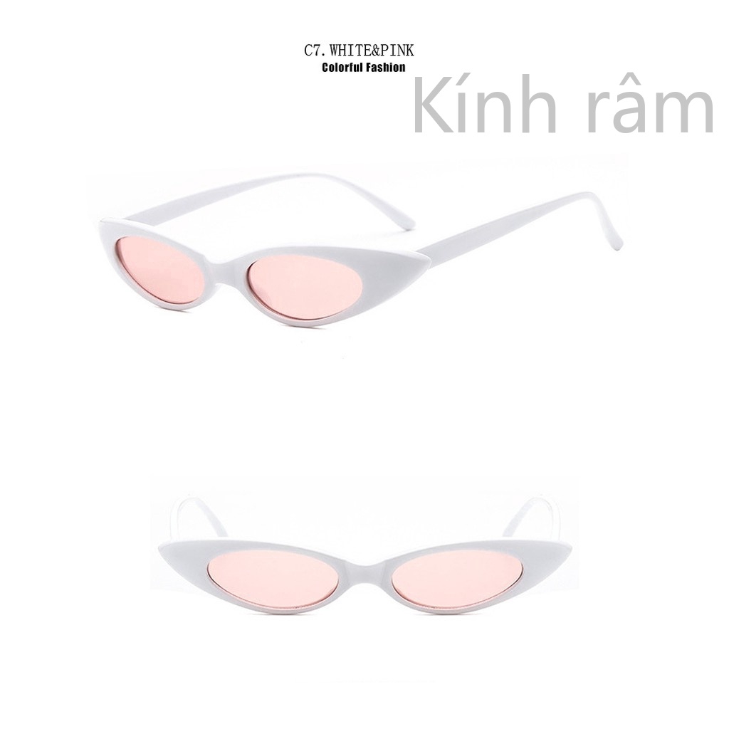 Kính mát mắt mèo đen cổ điển chống tia UV400