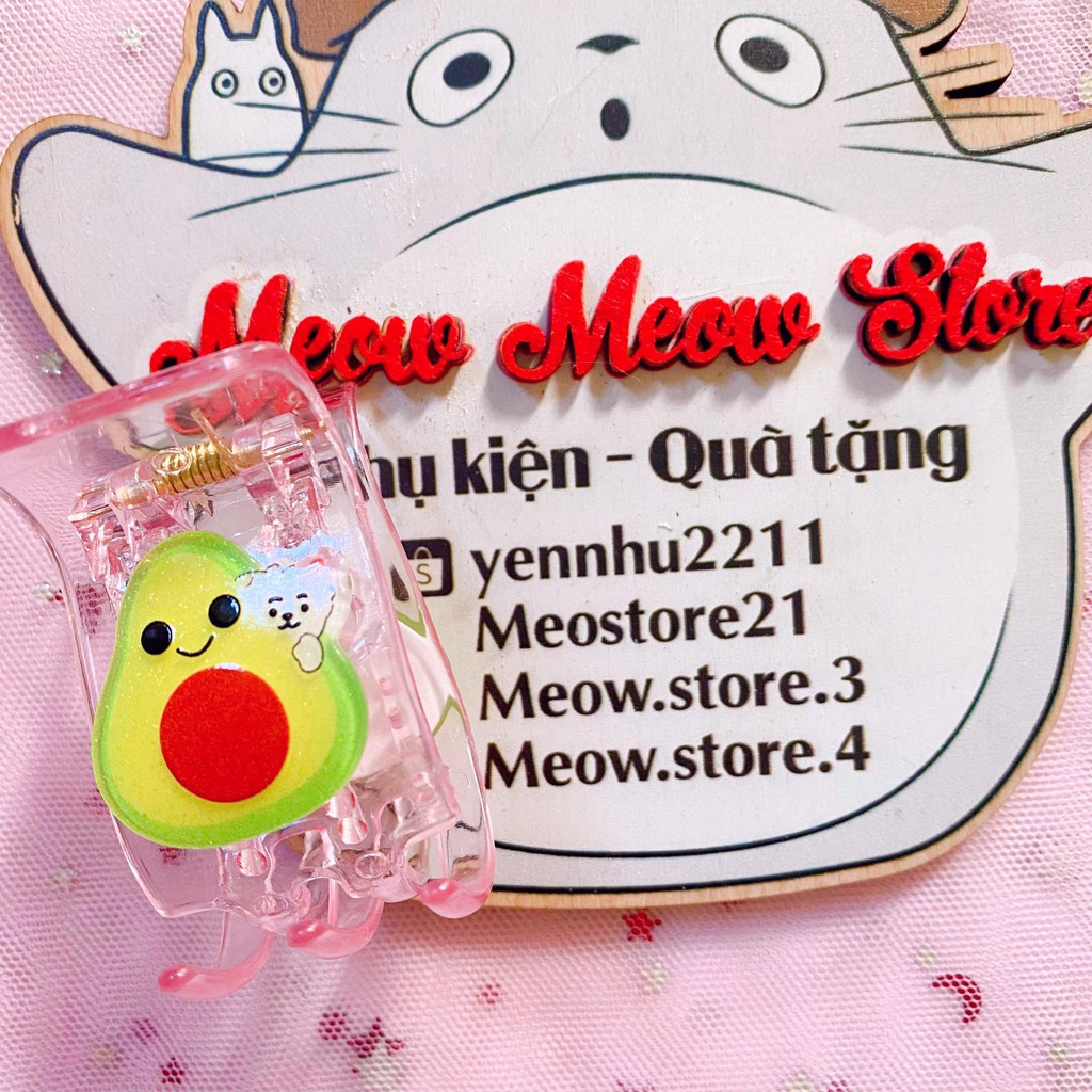 ❣️Ảnh MeowMeow❣️Kẹp Tóc Càng Cua 5R Hình Quả Bơ, Trái Cây - Kẹp Càng Cua❣️