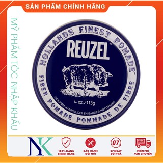 Sáp Reuzel Fiber Pomade Tạo Kiểu Giữ Nếp Tóc Cứng Độ Bóng Mờ 35g