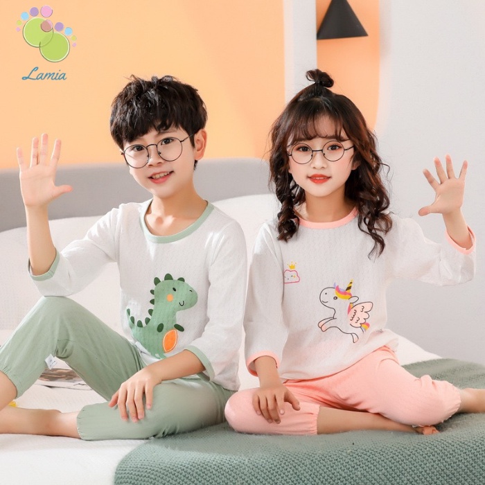 Bộ Dài Tay Mỏng Mát Cho Bé Nằm Điều Hoà Chống Muỗi Mùa Hè 𝟎𝟏𝐁𝐃𝐓