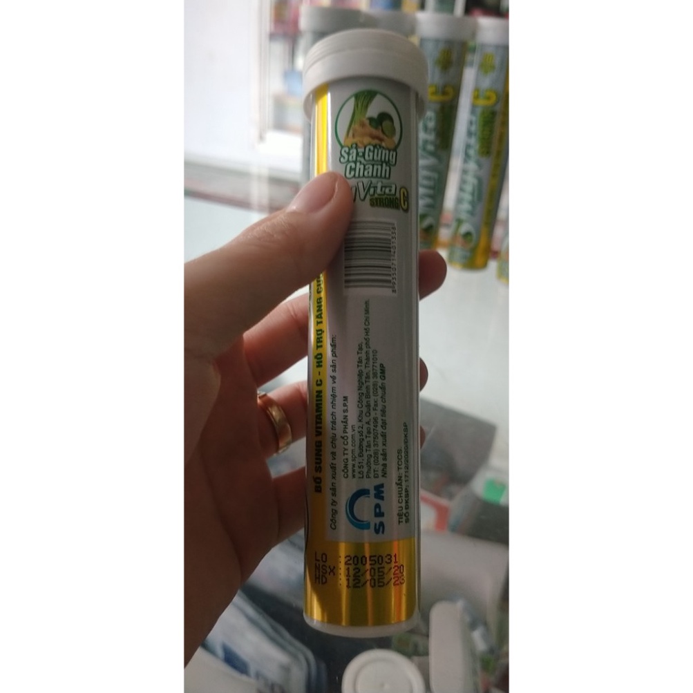 [Chính hãng] C sủi - Myvita strong C - Sả gừng chanh 20 viên - tăng sức đề kháng  Date mới