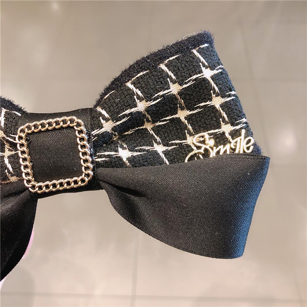 Kẹp Tóc Nơ Lớn In Chữ Phong Cách Hàn Quốc WMES15H