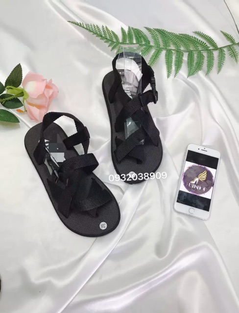 Sandal học sinh dây dù cực bền nam nữ 36-43,xăng đan xỏ ngón dây chéo giá rẻ