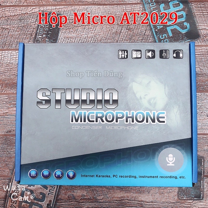 Mic Thu Âm Livestream Mới Nhất 2022 AT2099 Tích Hợp Sẵn Nguồn 48V,Hát Êm,Nhẹ,Tiếng Ấm Tặng Kèm Dây Canon