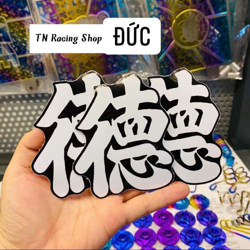 Team Chữ Tàu Dán Đầu Xe