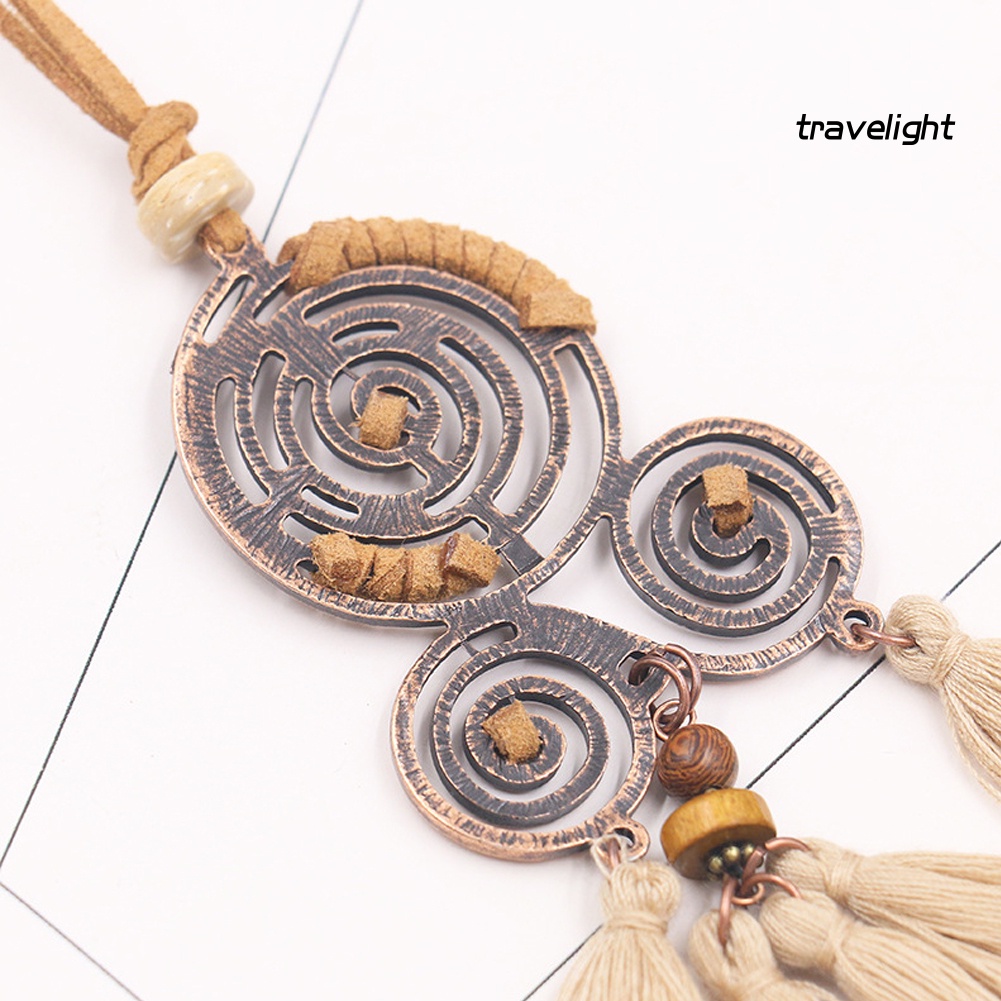 [Travelight] Vòng cổ Dáng Dài Phối Tua Rua Phong Cách Bohemian Độc Đáo