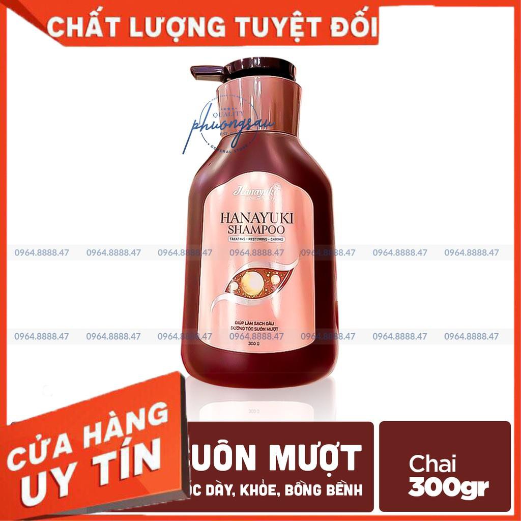 [CHÍNH HÃNG] Dầu Gội Đầu Hanayuki Shampoo, Dầu Gội Thào Dược, Giúp Tóc Đen Óng Ả, Giảm Gãy Rụng, Tóc Dày Khỏe, Bồng Bềnh