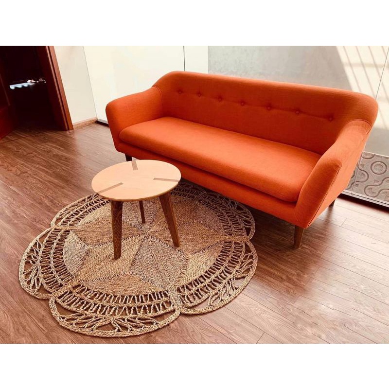 Thảm cói đan tay thủ công-Hàng xuất khẩu