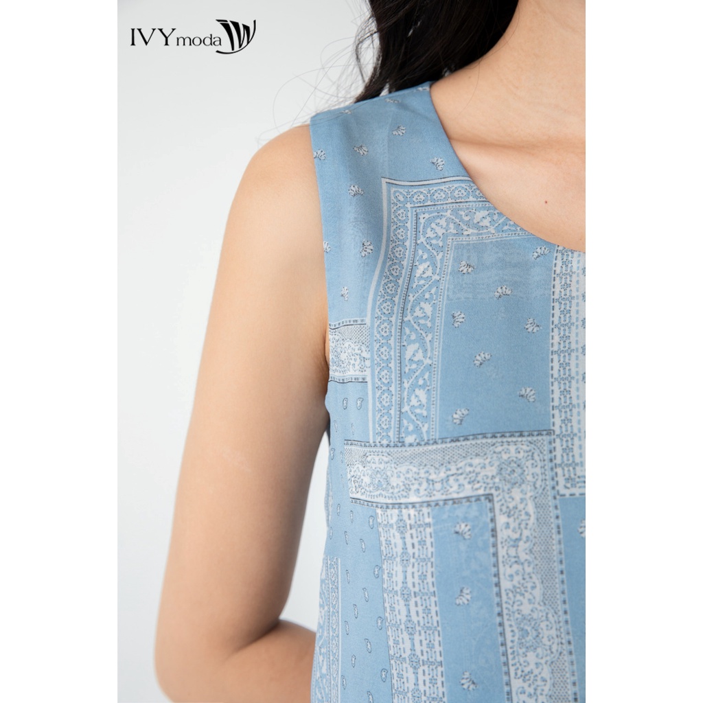 Đầm xòe xếp tầng nữ IVY moda MS 41M6559