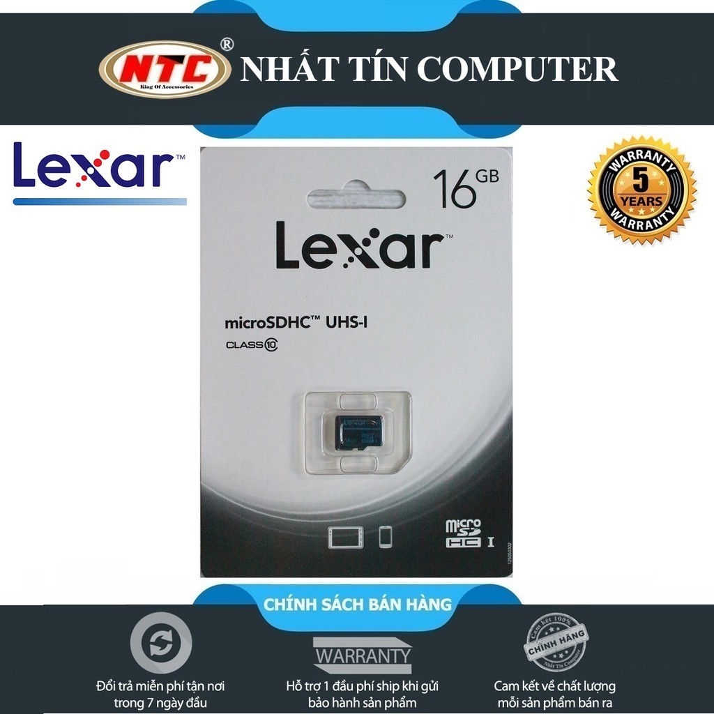 Thẻ nhớ MicroSDHC Lexar 16GB Class 10 U1 100Mb/s (Xanh)