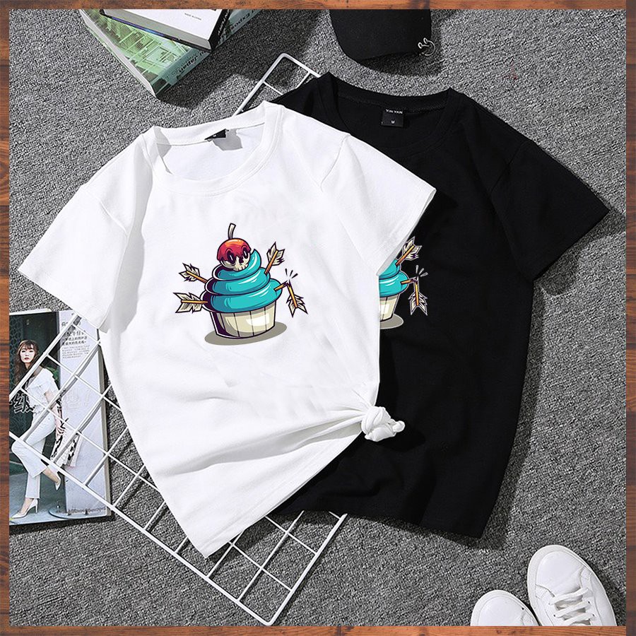 Áo thun nữ tay lỡ form rộng hoạt hình dễ thương vải dày mịn 2020TN1001