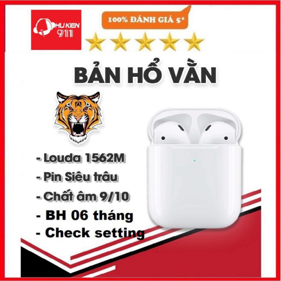 Tai nghe bluetooth HỔ VẰN XỊN, kết nối không dây TWS 5.0 chip LOUDA 1562M, Pin Trâu, Bản Cao Cấp Nhất, BH 06 tháng - Khu