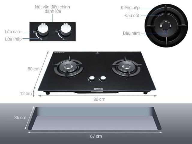 Bếp gas âm Electrolux EGT8028