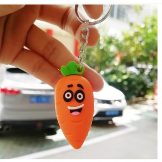 Móc khóa cao su cứng hình hoa quả độc đáo