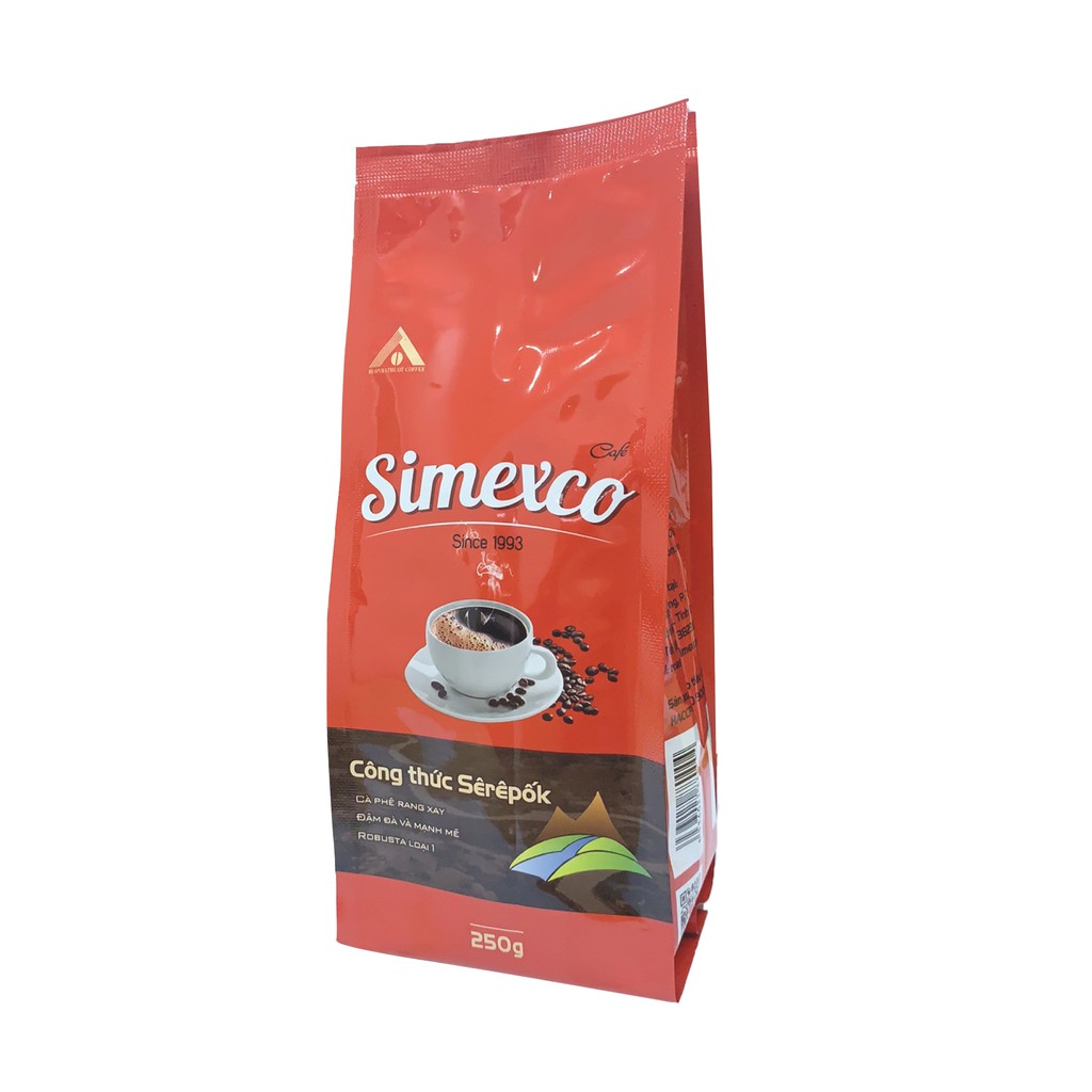 Cà phê bột Simexco - Cà phê nguyên chất rang xay theo công thức Serepok 250gr