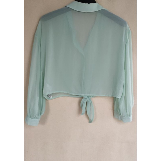 Áo Sơ Mi Lửng Bershka sz S, new 99%