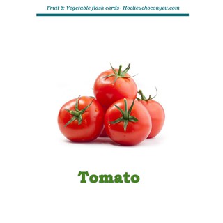 Vegetable flashcards -Set  46 Thẻ rau củ
