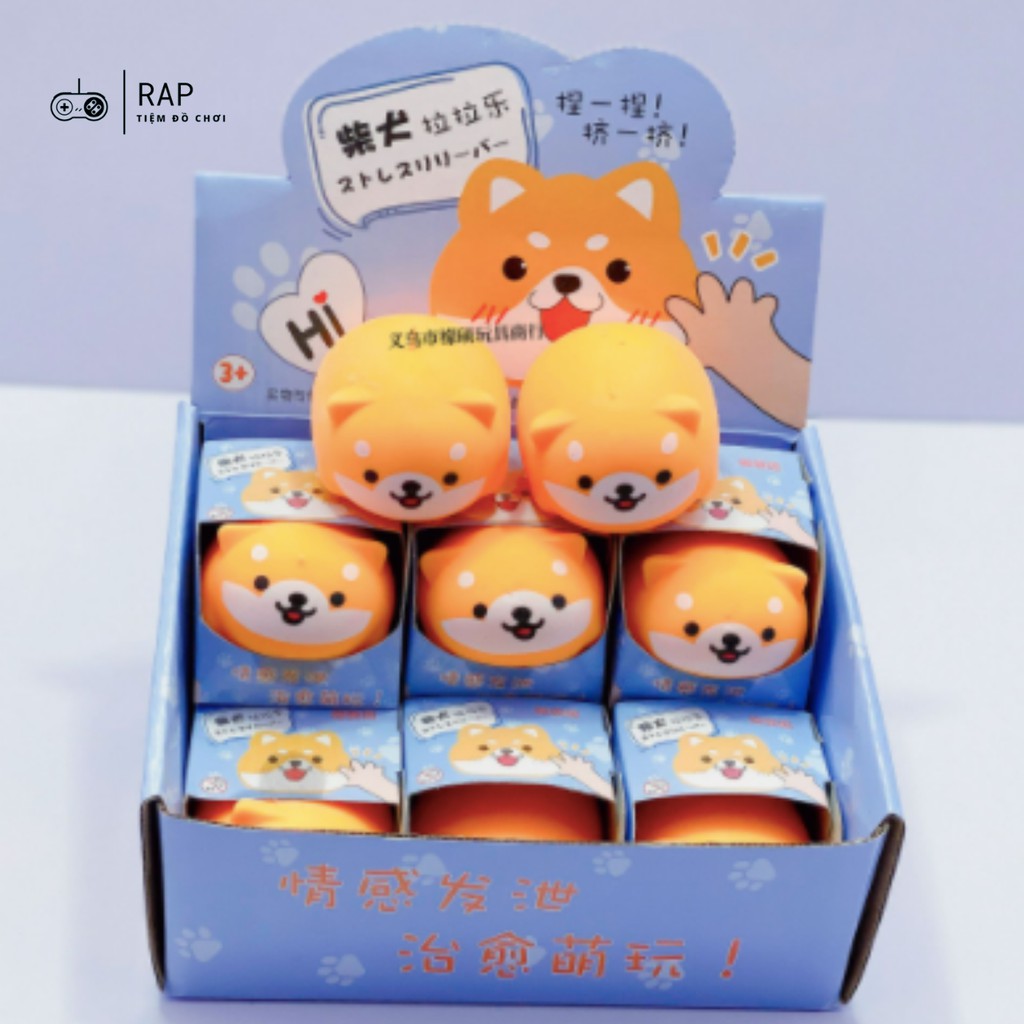 Mô hình chó shiba xả stress siêu co giãn,  siêu đàn hồi dễ thương cute giúp giảm căng thẳng -  Ráp