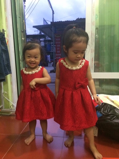 Váy dạ đỏ cổ đá | BigBuy360 - bigbuy360.vn