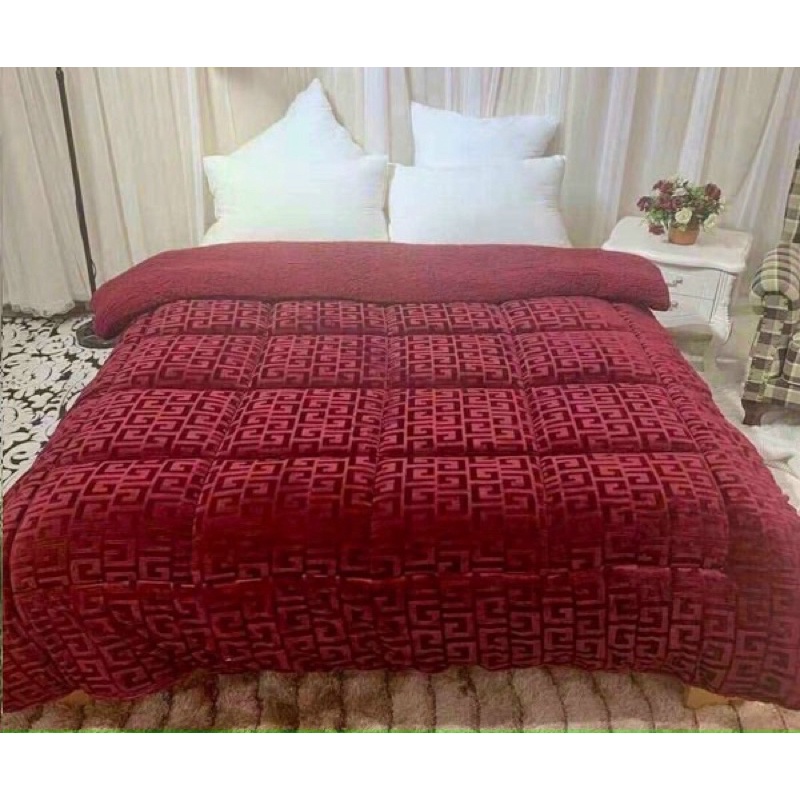 Chăn cừu chữ vạn siêu ấm dày 3 lớp hàng loại 1, chăn đại hàn siêu ấm nặng 3,4kg