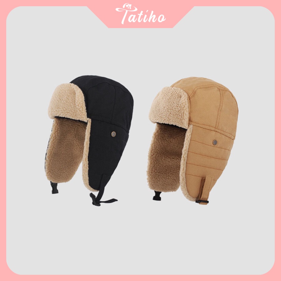 Mũ Len, Nón Phi Công Chụp Tai Trơn Giữ Ấm Thời Trang Thu Đông - TATIHO - Mã LEN02