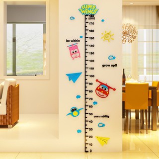 Tranh dán tường mica thước đo chiều cao super wing để đo chiều cao cho bé